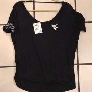 West Virginia mountaineers VS pink T-shirt top